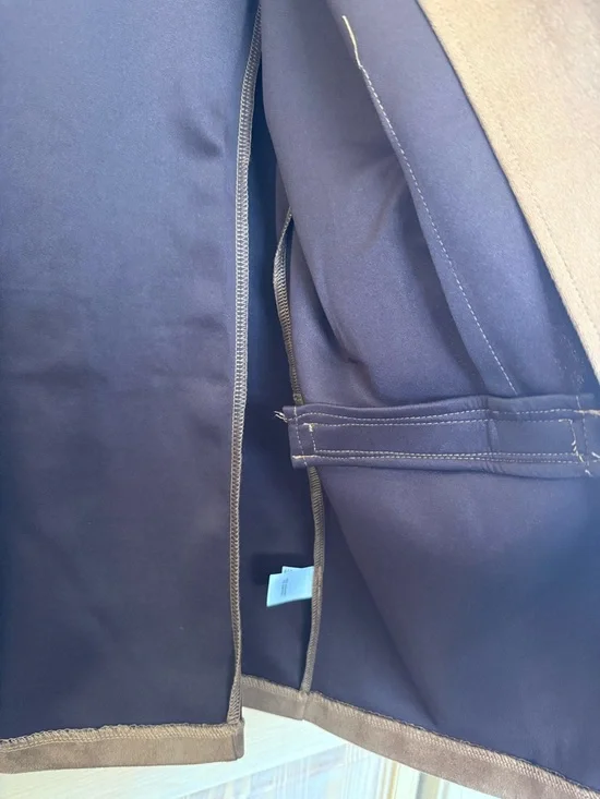 NWT Maurices Brown Open-Front Faux Suede Blazer with 3/4 Sleeves - Picture 5 of 10